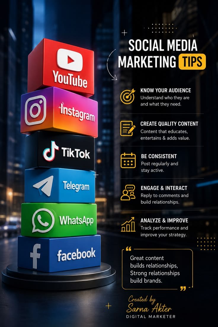 social media marketing tips for beginners grow your brand online